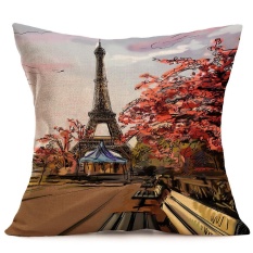 Eiffel Tower Sofa Bed Rumah Dekorasi Festival Sarung Bantal-Internasional