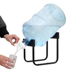 Eigia Rak Galon & Kran Tempat Galon Air Mineral Bentuk U Standing Bahan Besi Portable Stainless Anti Karat Tidak Mudah Menetes Tumpah Penyangga Gallon Shelf Buffer Perlengkapan Dapur Alat Rumah Tangga Ringan Di Meja Lantai Mudah Saat Tuang