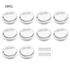 Elec 10 Pcs Api Smoke Sensor Detector Alarm Penguji Cordless Rumah Keluarga Menjaga Keamanan-Internasional