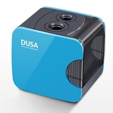 Electric Pencil Sharpener, DUSA-Lubang Ganda untuk TIDAK. 2 dan Pensil Warna (Menggambar, Mewarnai)-Siswa, Ramah Anak, Artis-USB/Dioperasikan-Intl
