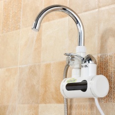 Pemanas Air D30-08 Va1 Faucet dengan Kepala Acara LED Digital 220 V Instan Tankless-Intl
