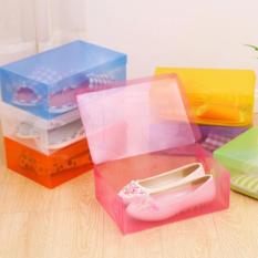 Emyli 5Pcs Kotak Sepatu Transparan Multicolor