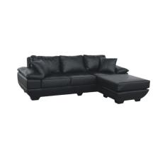 Ergosit Glamour Type L Sofa Black - Khusus DKI Jakarta