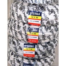 Eterna Nym 2 x 1.5mm kabel kawat isi 2 warna putih