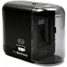EX-20 Electric Pencil Sharpener-dan AC Powered (Termasuk Adaptor), untuk Standar & Artistik Sharpening, Ideal untuk No.2 dan Berwarna Pensil (Artis Menggambar, Pewarnaan), Kompak Tahan Lama Desain-Intl