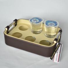Exclusive Tray Aqua Gelas - Tempat Air Mineral Kulit Isi 6 LUCU