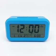 EZY 3-Alarm Digital LED Clock / Jam LED Digital dengan 3 Alarm (Biru)