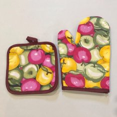 EZY Sarung Tangan Anti Panas / Oven Mitts ( Cherry )