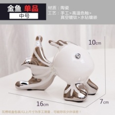 Ornamen Keluarga Goldfish Produk Kerajinan Dekorasi Rumah Perhiasan Kecil Dekorasi Ruang Tamu Dekorasi Rumah Modern Minimalis-Intl