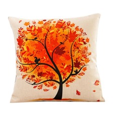 Fancyqube Hot Sale HOSL Bunga Pohon Cotton Linen Square Bantal Bantal Bantal Bantal Cushion Cover 06-Intl