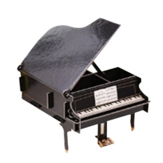 Fangfang DIY Pen Storage Box Makeup Organizer Home Office Desk Stationery Wooden Rack Piano - intl