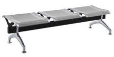 Kursi Tunggu - Public - Waiting Chair - Fantoni F7033/3SE - Silver