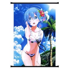 Fashion 1pcs 21 *30cm Hot Anime Re :Zero Kara Hajimeru Isekai Seikatsu Home Decor Poster Wall Scroll - intl