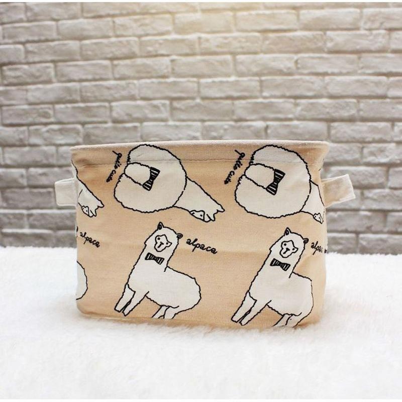 Fashion Canvas Desktop Keranjang Penyimpanan Kosmetik Kotak Penyimpanan Tahan Lama Rumah Kantor Tempat Penyimpanan Makeup Organizer 20x16X13 CM-Intl Fashion Canvas Desktop Keranjang Penyimpanan Kosmetik Kotak Penyimpanan Tahan Lama Rumah Kantor Tempat Penyimpanan Makeup Organizer 20x16X13 CM-Intl