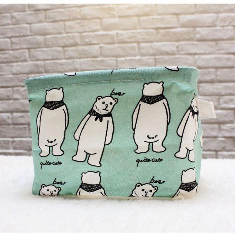 Fashion Canvas Desktop Keranjang Penyimpanan Kosmetik Kotak Penyimpanan Tahan Lama Rumah Kantor Tempat Penyimpanan Makeup Organizer 20x16X13 CM-Intl Fashion Canvas Desktop Keranjang Penyimpanan Kosmetik Kotak Penyimpanan Tahan Lama Rumah Kantor Tempat Penyimpanan Makeup Organizer 20x16X13 CM-Intl