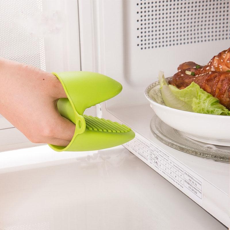 Silikon Microwave Sarung Tangan Anti Panas Kotak Oven Sarung Tangan Menangani Penebalan Non-slip Tahan Tinggi Suhu Silikon Sarung Tangan 1 Pair-Intl