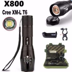 FFY Bright 6000LM X800 Shadowhawk CREE T6 LED Senter Torch Lampu G700 Light Kit-Intl