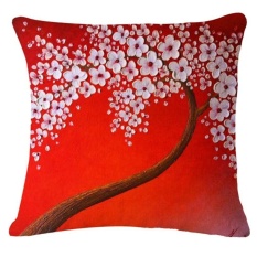 Finleystore Daun Pohon Sofa Bed Rumah Dekorasi Festival Sarung Bantal-Internasional