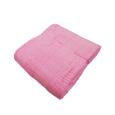 Fio-Online - Selimut Bahan Handuk Single Polos 160 x 200 Cm - Pink