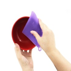 Food Kelas Silikon Dish Scrubber Multi-purpose Pembersih Antibakteri Sikat-Internasional