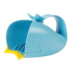 Foonovom Baru Bayi Mandi Anak Shower Dolphin Kartun Cuci Rambut Shield Shampoo Bilas Cup (Warna: Biru) -Intl