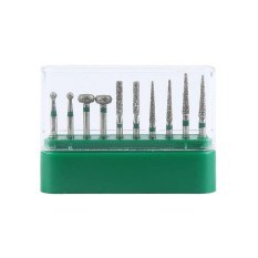 Untuk Porselen Penggilingan Gigi Klinik Gigi 10 Pcs Dental Berlian Bur dengan Kotak-Internasional