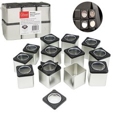 FRD Biji Rempah Magnet-Goyang atau Pourcontainers Menempel Pada Sebagian Besar Pintu Kulkas (12) (Ud574uc678ubc30uc1a1) -Intl
