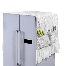 Kulkas Caddy Penyimpanan Dapur Kulkas Organizer Bag ZNYsmart Bukti Debu Cover Home Decor (32x79in untuk Pintu Ganda Lebih Besar Kulkas) -Intl