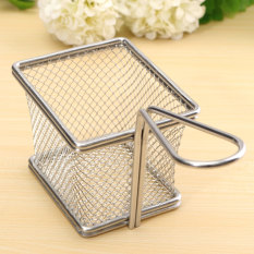 Menyajikan Presentasi Makanan Keranjang Penggorengan Kentang Goreng Dapur Stainless Steel-Intl