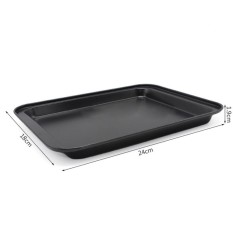 FS Besar Penjualan Persegi Panggang Lembar Homemade Memasak Bakeware Non-stick Lapisan Kue Pizza Pembuatan Roti Piring Pan Oven spesifikasi: besar 33*23*2 Cm