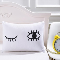 Bantal Lucu Bedding Outlet Hitam Bulu Mata Mata Pillowcase Bantal Bantal Bantal Sarung Bantal Putih Penutup Hadiah-Internasional
