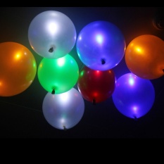 GAKTAI Satu Paket 5 Pcs LED Hellium Udara Campuran Warna Balon Lampu Up Dekorasi Pesta Pernikahan dengan Harga Setengah -Intl