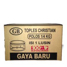 Gaya Baru Toples Christian Kue Kering Nastar Plastik Mika 250 Gram