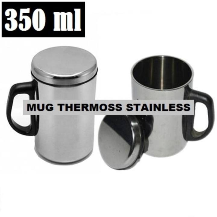 Gelas mug stainless steel vacuum cup - 350ml / Gelas kopi