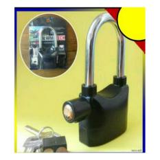 Gembok Alarm untuk rumah toko ruko gudang Anti maling. bisa juga untuk motor. suara Alarm sangat Kuat seperti suara Alarm Mobil