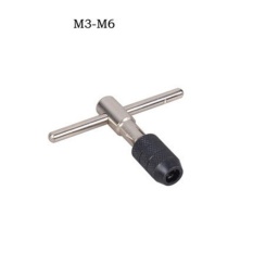 Getek Bermutu Tinggi Dapat Disesuaikan T-Jenis Ratchet Kawat Mengetuk Wrench Kata Keran Wrench Sederhana T-type Taper pinset (M3-6) -Internasional