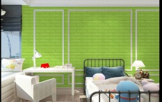 Gethome Modern 3D Brick Grain Wallpaper Bedroom Living Room Seft Adhesive Wall Sticker Background TV Decor(Size:30cmx60cm) - intl