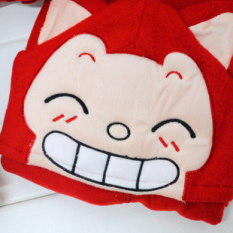 Gismo Kartun Kantor AC Selimut Selimut Malas