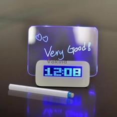 Gladyzthashop - Jam Digital LED Jam Weker Unik Dengan Memo Board