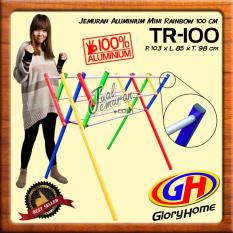 Glory Home Jemuran Baju Aluminium Mini 100cm - Rainbow