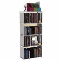 Godric Rak Buku Portable SINGLE / Lemari Serbaguna 5 Layer 4 Susun 50.5 x 30.5 x 144 CM - Grey