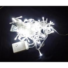 Gogo Grosir Mitsuyama Lampu Hias / Lampu Natal 100 Led Warna Putih MS-358 HB 10 Meter