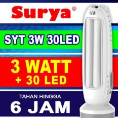 Gogo Grosir Surya Lampu Emergency SYT Light LED 30SMD + Senter 3W Super LED Rechargeable 6 Hours