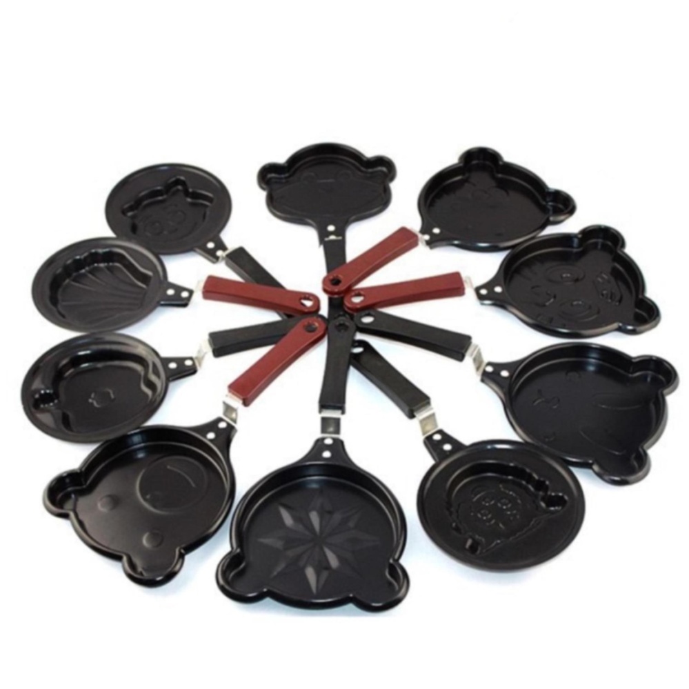 Gogo Grosir Teflon Mini Non Stick Frying Fry Pan Wajan Karakter Motif 
