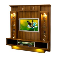 Gold Creova Lemari Hias Tv / Rak Tv - Cokelat