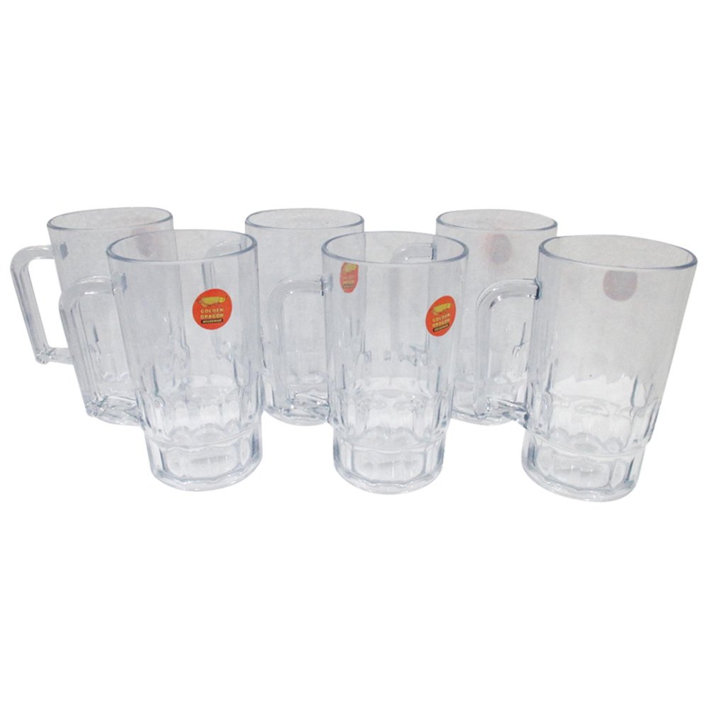 JUAL Golden Dragon Gelas Es Teh Set 6Pieces Anti Pecah