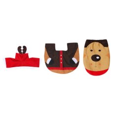 Baik Baru 3 Pieces Dekorasi Natal Snowman Gaya Toilet Kursi Sarung untuk Kamar Mandi-Internasional