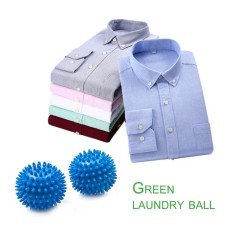 Baik Dapat Digunakan Kembali Bola Pengering Ganti Laundry Pencuci Pakaian Softener Laundry Balls Biru-Internasional
