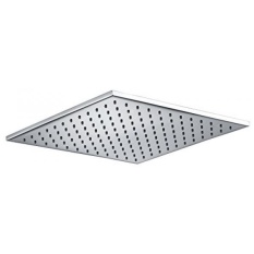 GPL/ 100% METAL 12 Inch Rain Shower Head with 2.5 GPM High Pressure Rainfall Spray | Square Rainshower Showerhead for Ultimate Wall or Overhead Ceiling Mount Raincan | Chrome Finish/ship from USA - intl