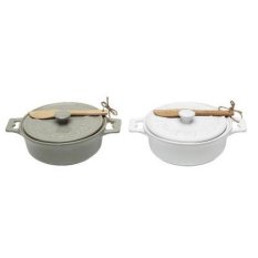 GPL/Grange Stoneware Brie Baker/kapal dari AMERIKA SERIKAT-Intl